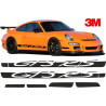 PORSCHE 997 GT3 RS side Stripes DECALS (Compatible Product)