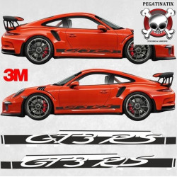 PORSCHE 991 GT3 RS side Stripes ADESIVOS (Produto compatível)