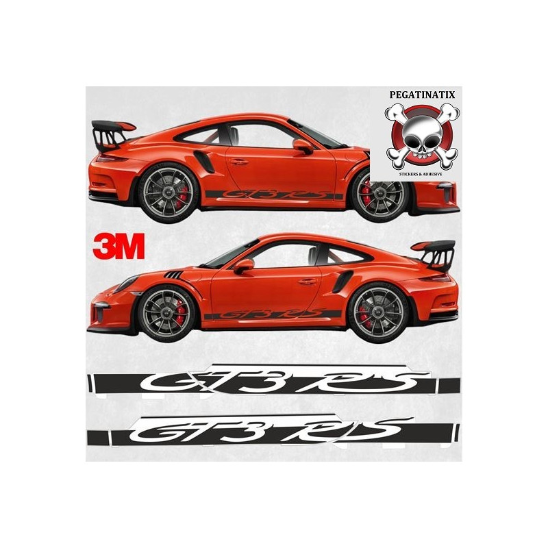 PORSCHE 991 GT3 RS side Stripes DECALS (Compatible Product)