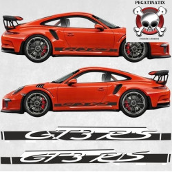 PORSCHE 991 GT3 RS side Stripes DECALS (Compatible Product)