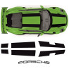 PORSCHE 991 2016- 2019 GT3 RS rear Wing AUFKLEBER (Kompatibles Produkt)