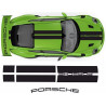 PORSCHE 991 2016- 2019 GT3 RS rear Wing AUFKLEBER (Kompatibles Produkt)