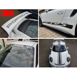 PORSCHE 991 GT3 RS side Stripes AUFKLEBER (Kompatibles Produkt)
