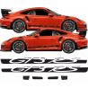 PORSCHE 991 GT3 RS side Stripes AUFKLEBER (Kompatibles Produkt)