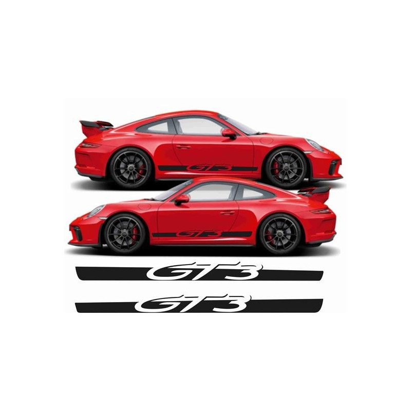 PORSCHE 991 GT3 side Stripes ADESIVOS (Produto compatível)