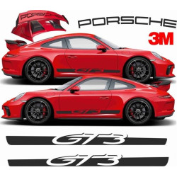 PORSCHE 991 GT3 3M side Stripes ADESIVOS (Produto compatível)