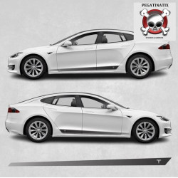 Tesla Model S side Stripes ADESIVI (Prodotto compatibile)