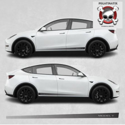 Tesla Model X side Stripes AUTOCOLLANT (Produit compatible)