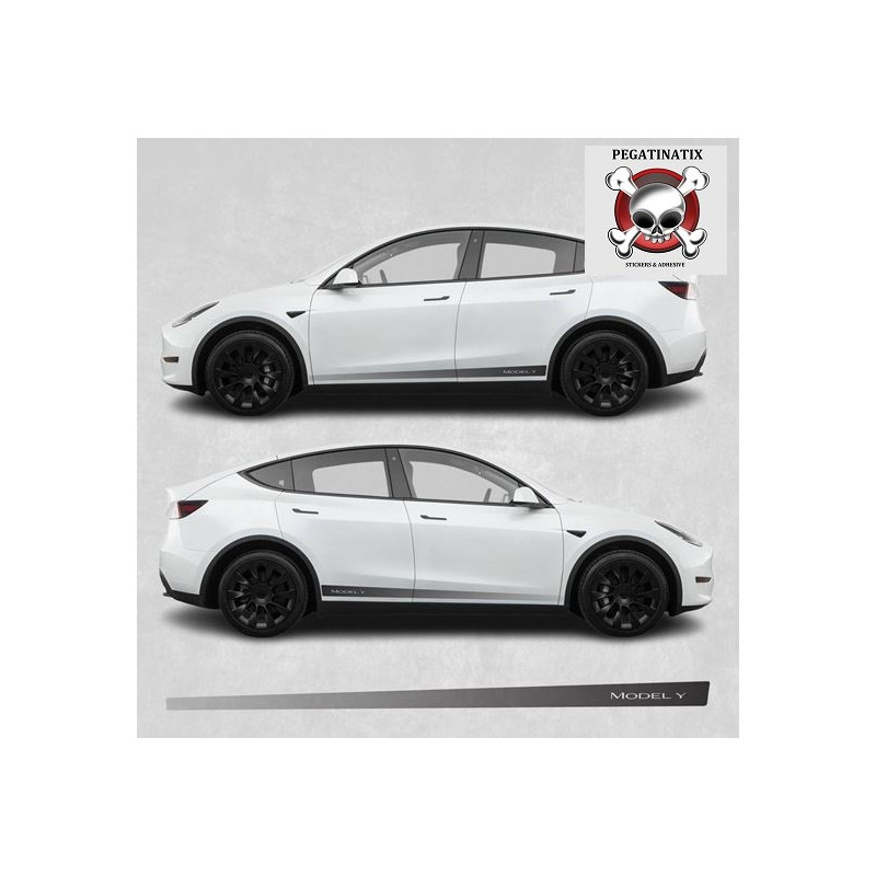 Tesla Model X side Stripes ADESIVI (Prodotto compatibile)
