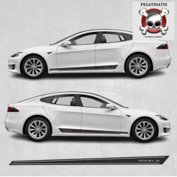 Tesla Model S side Stripes ADESIVI (Prodotto compatibile)