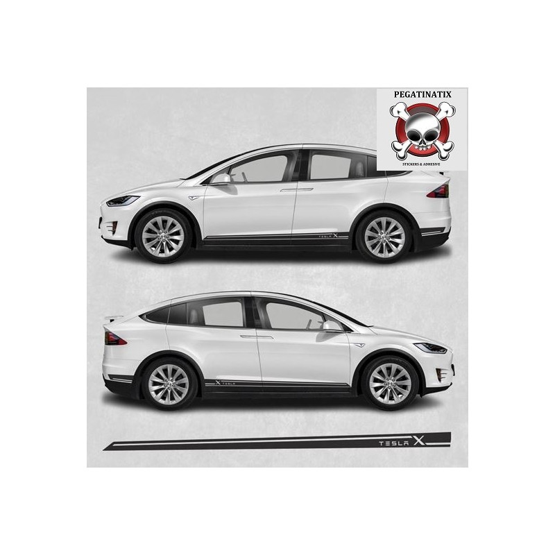 Tesla Model X side Stripes ADESIVOS (Produto compatível)
