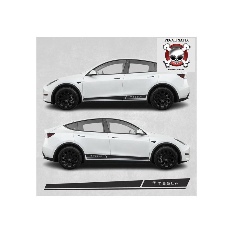 Tesla Model Y side Stripes ADESIVI (Prodotto compatibile)