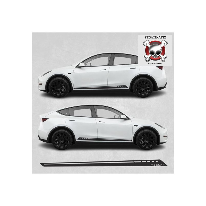 Tesla Model Y side Stripes ADHESIVO (Producto compatible)
