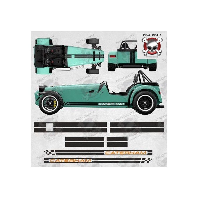 CATERHAM Stripes adhesivos (Producto compatible)