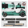 CATERHAM Stripes adesivos (Produto compatível)