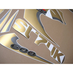 SUZUKI GSX-R 600 SRAD 1996-1999 MATTE GOLD adesivos (Produto compatível)