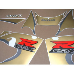 SUZUKI GSX-R 600 SRAD 1996-1999 MATTE GOLD adesivos (Produto compatível)