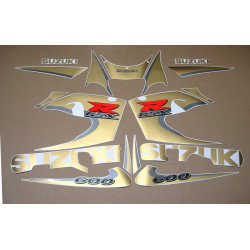 SUZUKI GSX-R 600 SRAD 1996-1999 MATTE GOLD decals (Compatible Product)