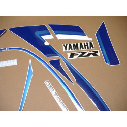 Yamaha FZR 1000 year 1991 - WHITE/BLUE ADESIVOS (Produto compatível)