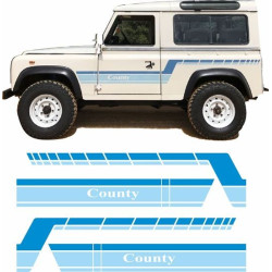 Defender 90 County 1984 - 1986 side Stripes AUFKLEBER (Kompatibles Produkt)