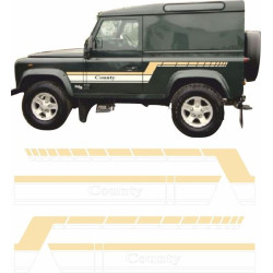 Defender 90 County 1984 - 1986 side Stripes Adhesivo (Producto compatible)
