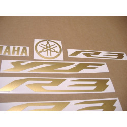 YAMAHA YZF-R3 CUSTOM ORO MATE ADHESIVOS (Producto compatible)