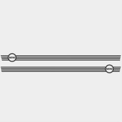 AUFKLEBER Mini R56 & F56 side Stripes (Kompatibles Produkt)