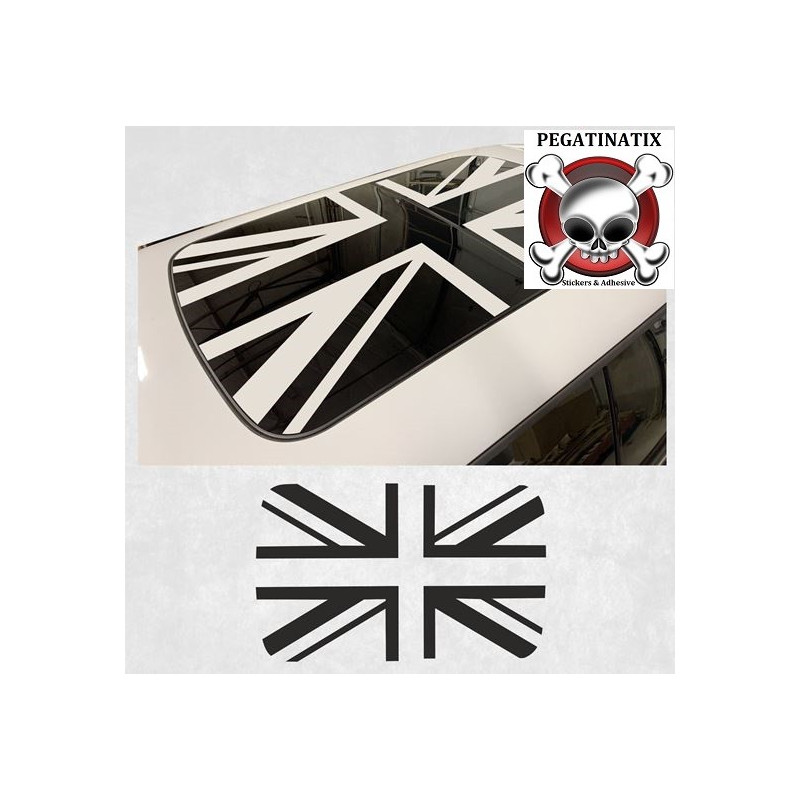 Mini R50 / R53 panoramic Glass Union Jack DECALS (Compatible Product)