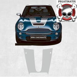 R52 / R53 Cooper S Checkmate Bonnet Stripe AUTOCOLLANT (Produit compatible)