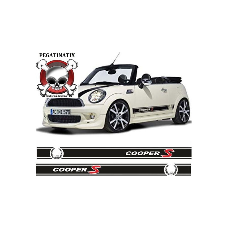 Mini R52 / R53 Cooper S AC Schnitzer side Stripes AUFKLEBER  (Kompatibles Produkt)