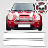 R52 / R53 Cooper S Checkmate Bonnet Stripe AUTOCOLLANT (Produit compatible)