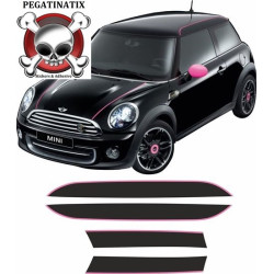 Mini R56 Ray Bonnet & Roof Stripes ADESIVOS (Produto compatível)