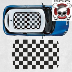 Mini R55 / R56 / R60 panoramic Glass AUTOCOLLANT (Produit compatible)