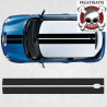 Mini R56 Cooper S Dual Sport Roof Stripes AUTOCOLLANT (Produit compatible)