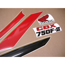 HONDA CBX 750F AÑO 1986 - WHITE/RED/BLACK adesivi (Prodotto compatibile)