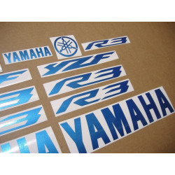 YAMAHA YZF-R3 CUSTOM PEARL BLUE AUTOCOLLANT (Produit compatible)