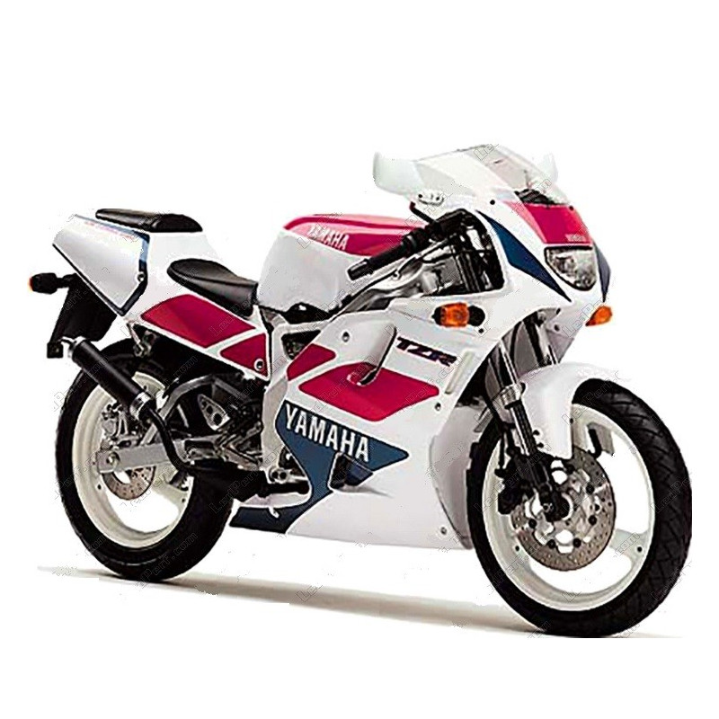 Yamaha TZR 125 YEAR 1996 WHITE/PINK/BLUE AUTOCOLLANT (Produit compatible)