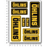 Agip Sponsors silver metallic Large Decal set 12x16 cm Laminated