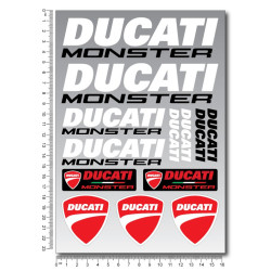 DUCATI MONSTER tank stickers 2 parts set Laminated 13 pcs