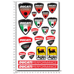 DUCATI medium Decal set 16x26 cm Laminated