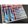 Suzuki Team Yoshimura medium Decal set 16x26 cm 16 stickers GSX-R Laminated