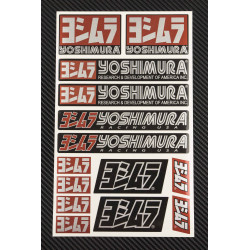 YOSHIMURA silver metallic medium Decal set 16x26 cm Laminated