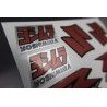 SUZUKI Yoshimura silver metallic medium Decal set 16x26 cm Laminated 
