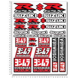 Suzuki Yoshimura Large Decal set 24x32 cm Laminated