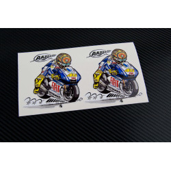 Valentino Rossi 46 The Doctor kool art decals stickers 2 pcs 9 cm