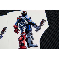 Jorge Lorenzo 99 robot Kool art decals stickers 2 pcs