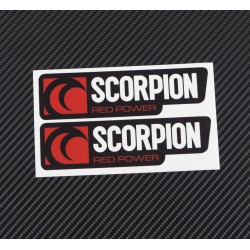 SCORPION exhaust decals stickers 2 pcs HEAT PROOF!
