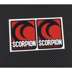 SCORPION exhaust decals stickers 2 pcs HEAT PROOF!