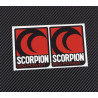 SCORPION exhaust decals stickers 2 pcs HEAT PROOF!
