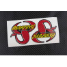 AKRAPOVIC metallic exhaust decals stickers 2 pcs HEAT PROOF!